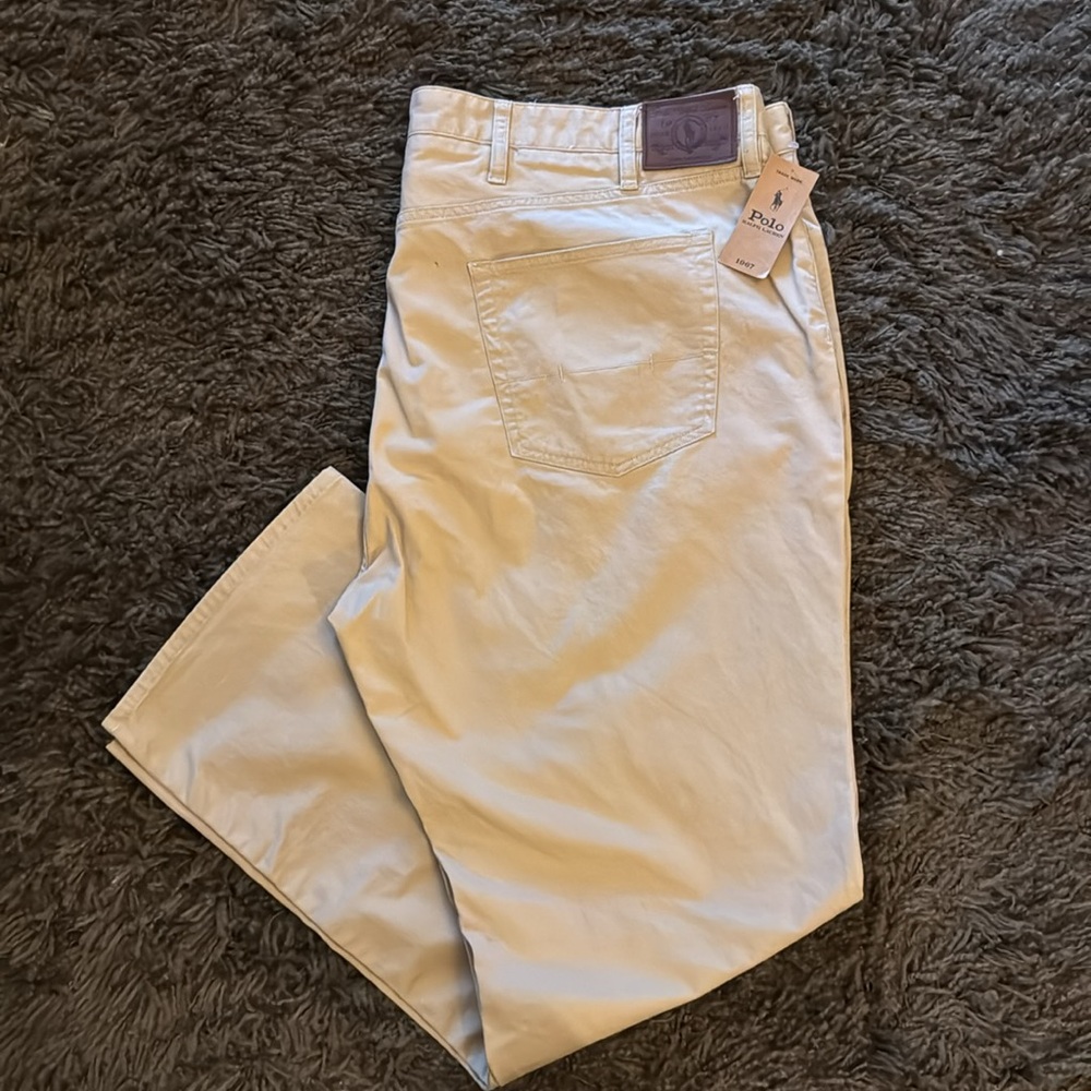 Polo Ralph Lauren stretch khaki 5 pocket jeans classic fit Big & Tall - Picture 4 of 12